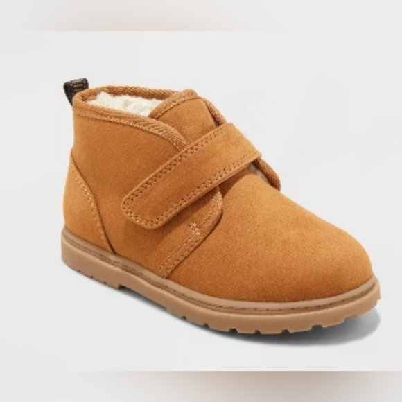 Cat & Jack Other - Toddler Boys' Magnus Boots - Cat & Jack™ Cognac Sz: 12 Velcro Closure NWT